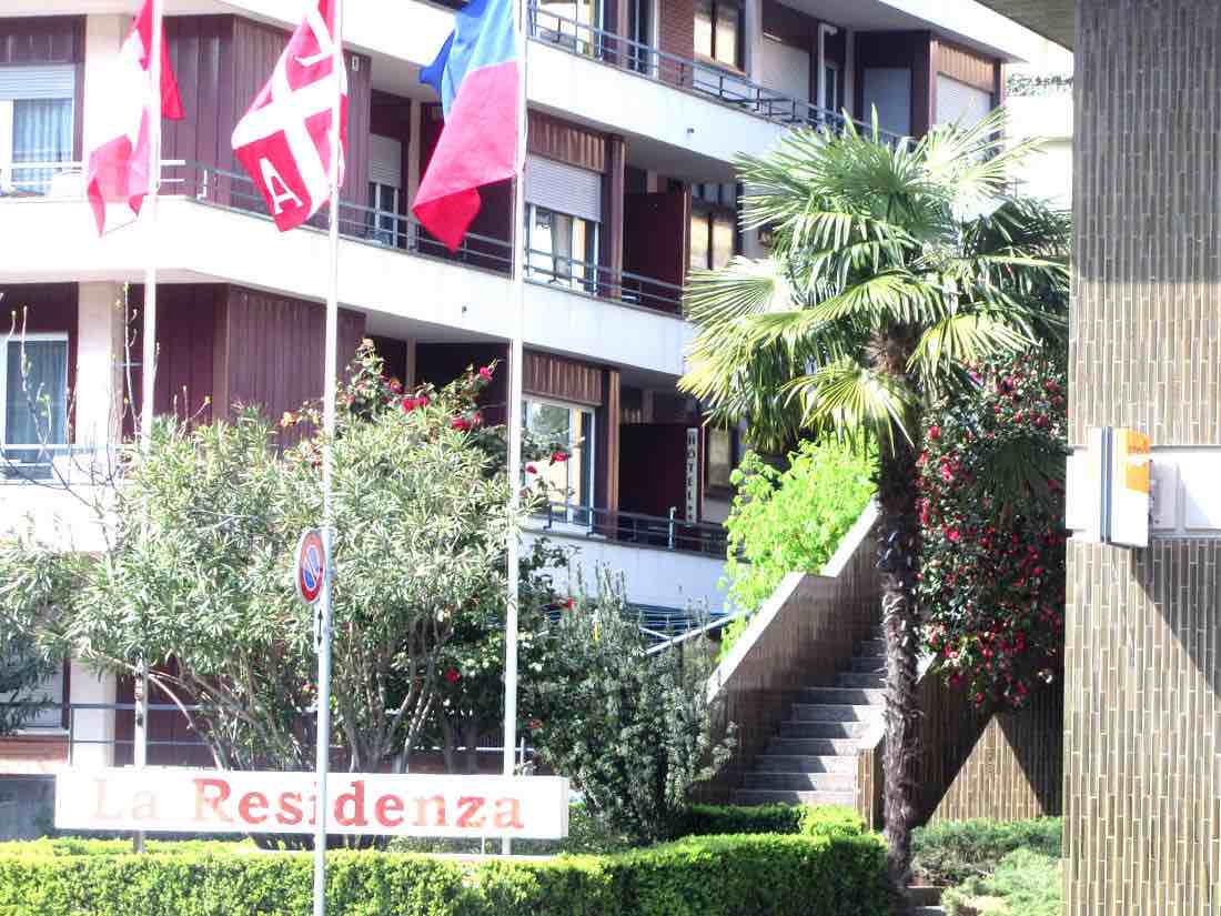 ingresso al residence di lugano