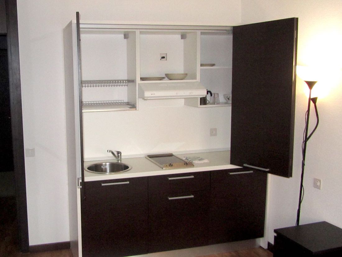 kitchenette del residence a lugano