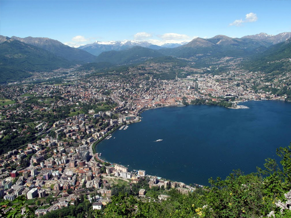 panorama con la residenza a lugano